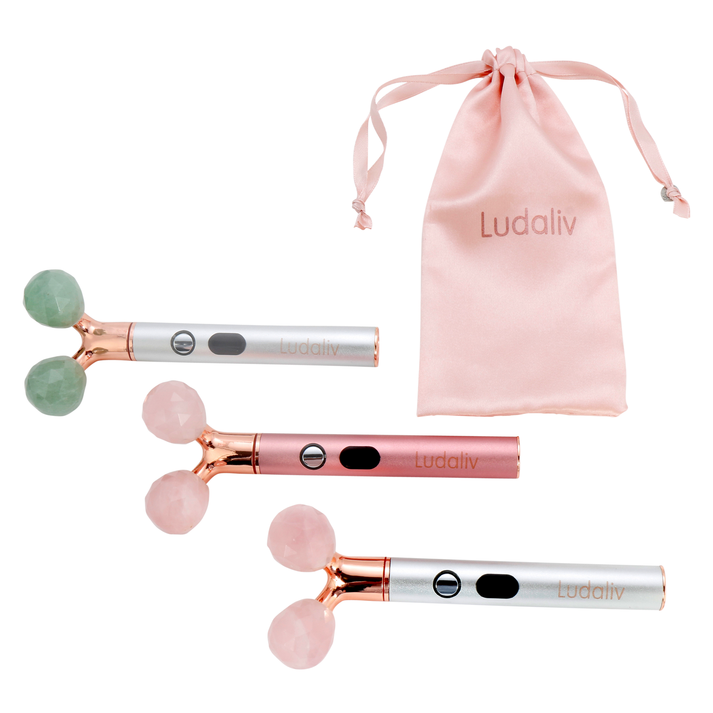 Vida natural jade vibrating lift & countour beauty roller