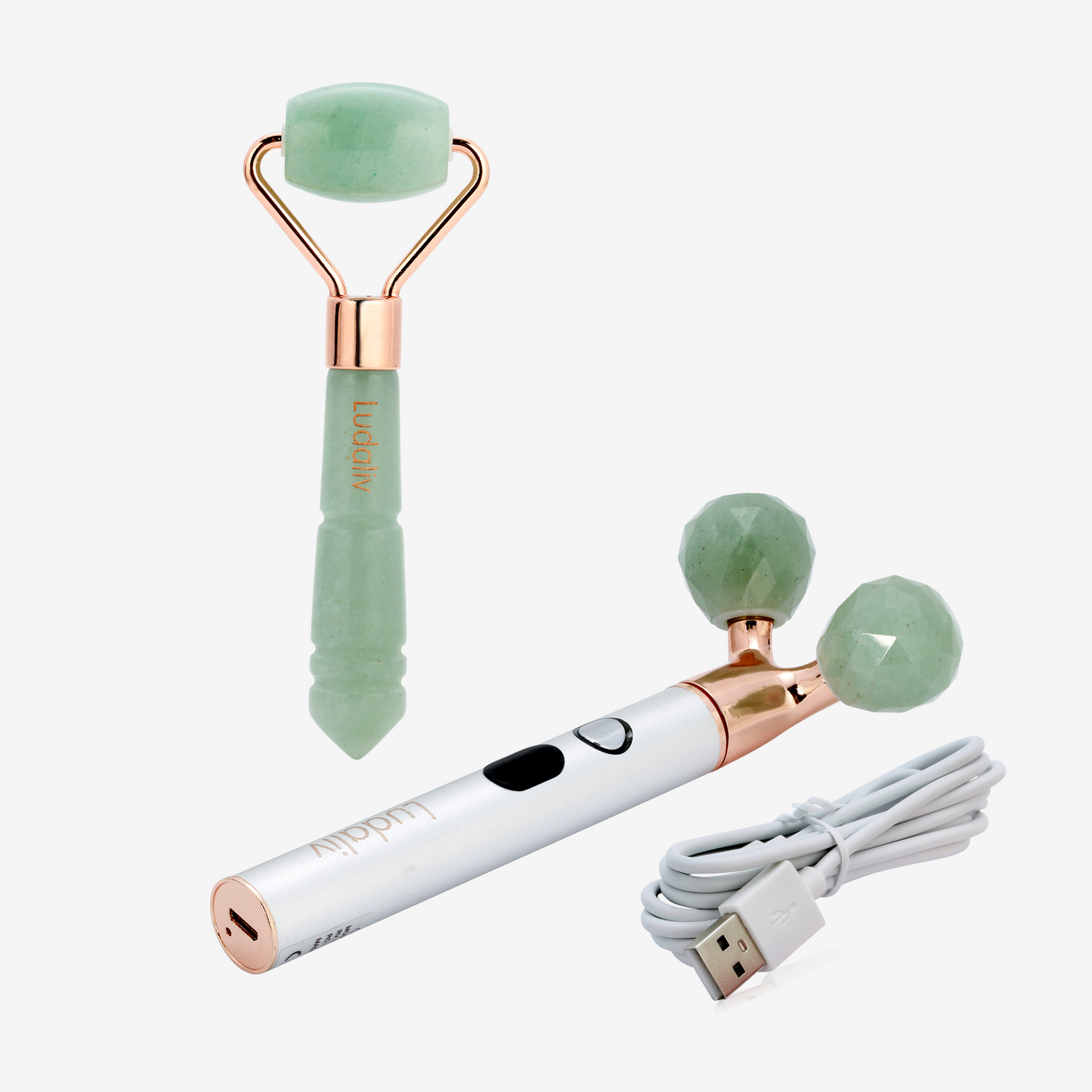Bundles Vida natural jade vibrating lift & countour beauty roller +Live mini roller