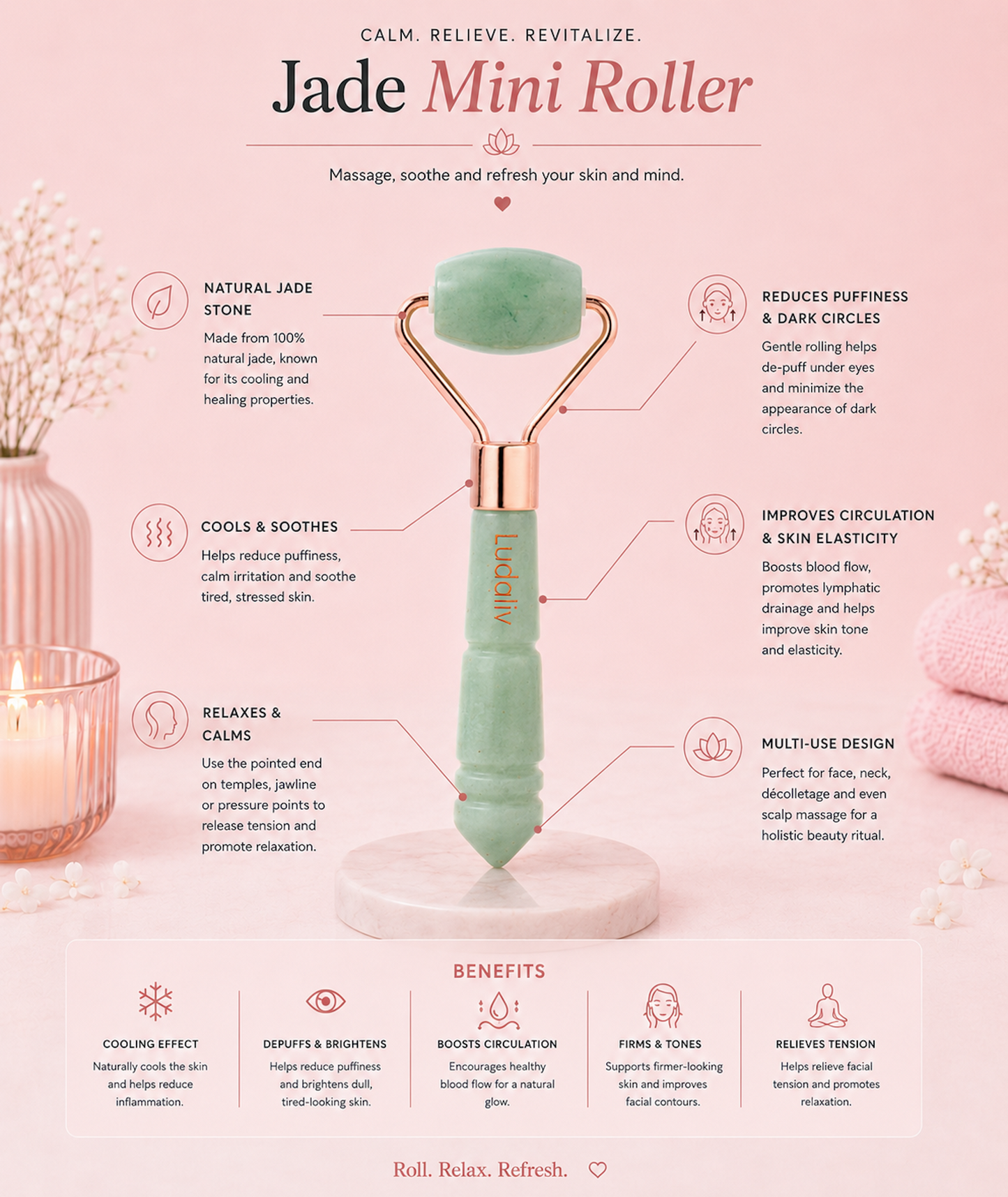 Mini Jade Eye Roller