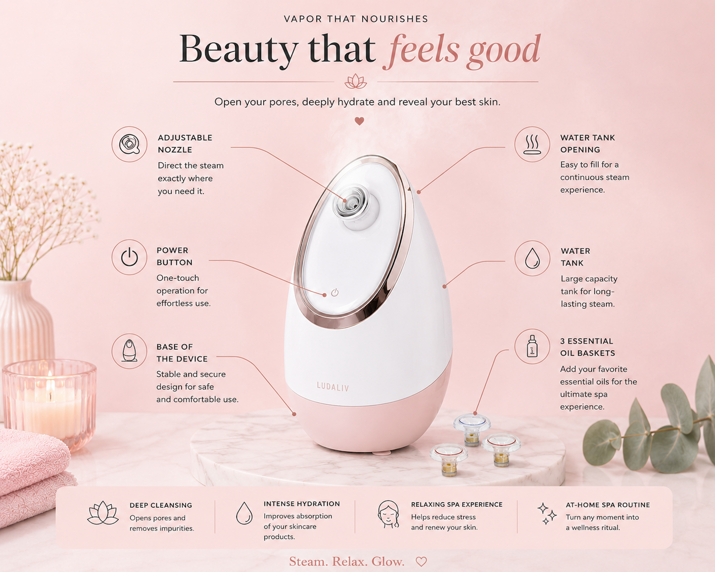 Acqua Ionic facial steamer / BEST SELLER